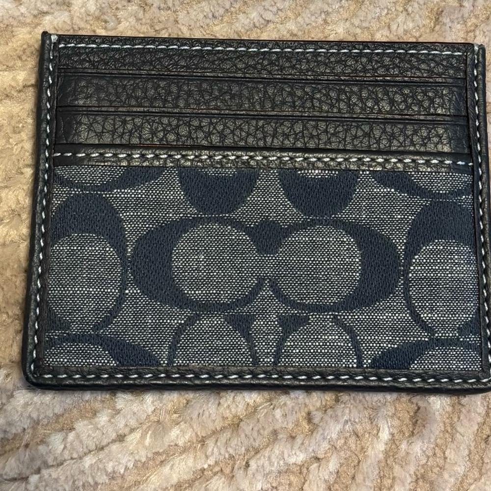 ❌SOLD❌ Coach Slim ID Card Case / Chambray/Denim